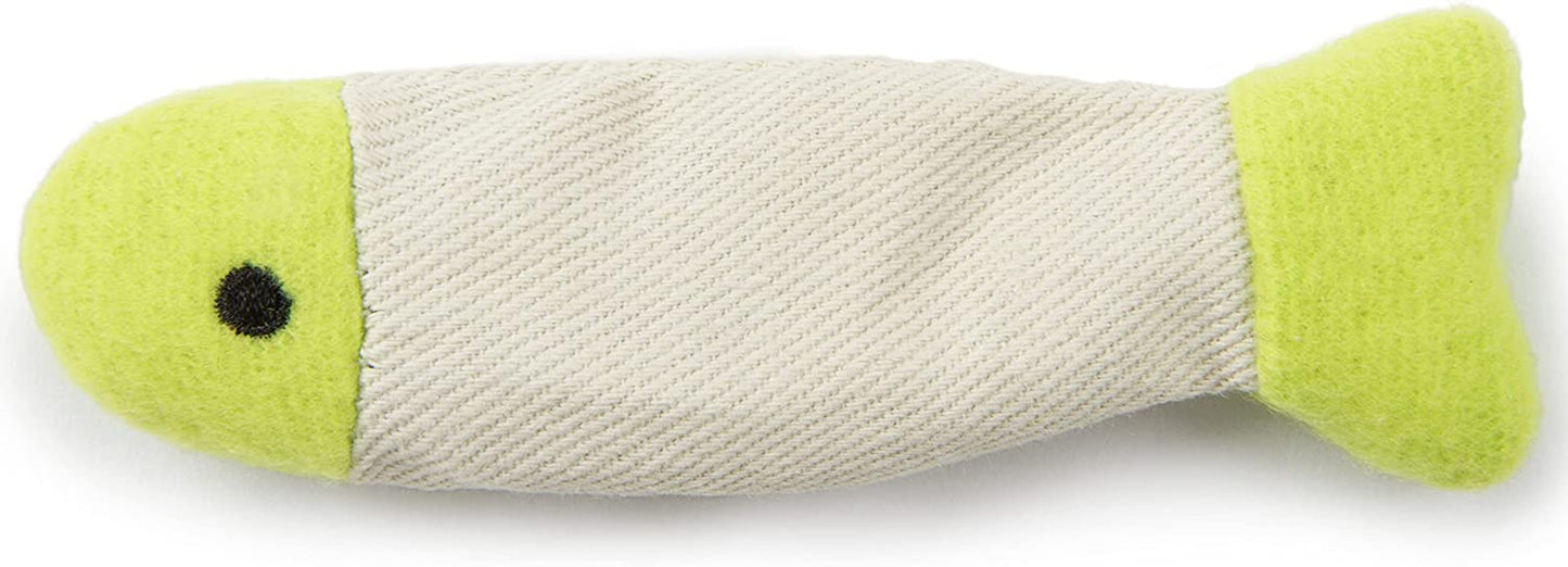 Fish Flop Crinkle Catnip Cat Toys - Set of 3, Multi-Color